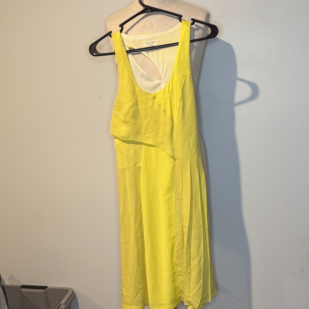 rag & bone Asymmetrical Yellow Dress
